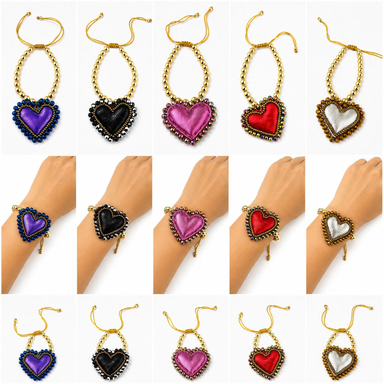 Golden Adjustable Heart