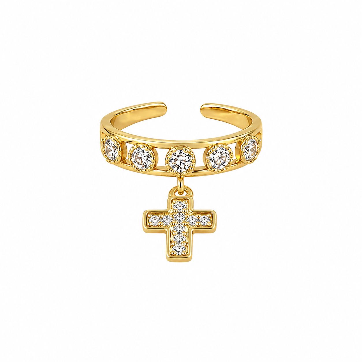 Golden Charm Ring