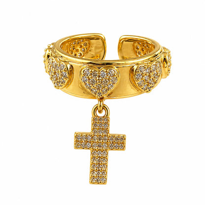 Radiant Cross Ring
