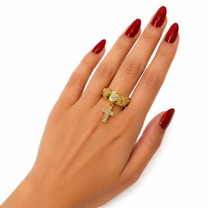 Radiant Cross Ring